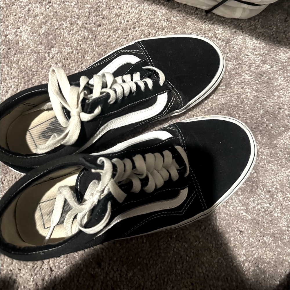 Black vans size 8